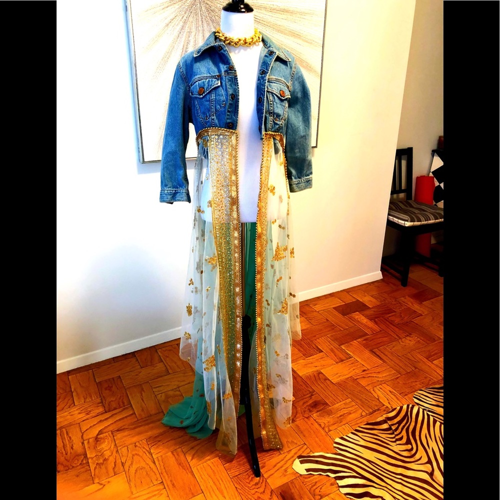 Jean faultier denim jean jacket s/m intermix saks